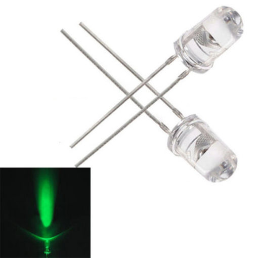 5mm Green Clear-LED (10Pack)