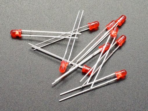 3mm LED Red (10Pack)