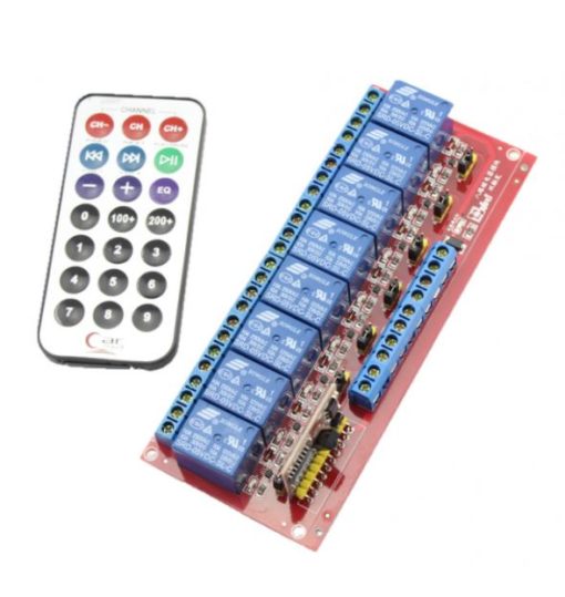 5V 8 Channel Infrared Remote Control Relay Module