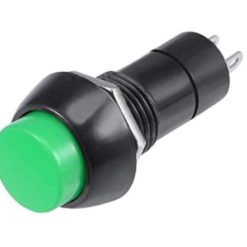 12mm Panel Mount Push Button PBS-11 Green