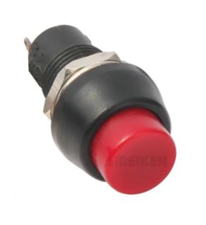 12mm Panel Mount Push Button PBS-11 RED