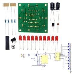 Round Lucky Rotary Kit CD4017/NE555