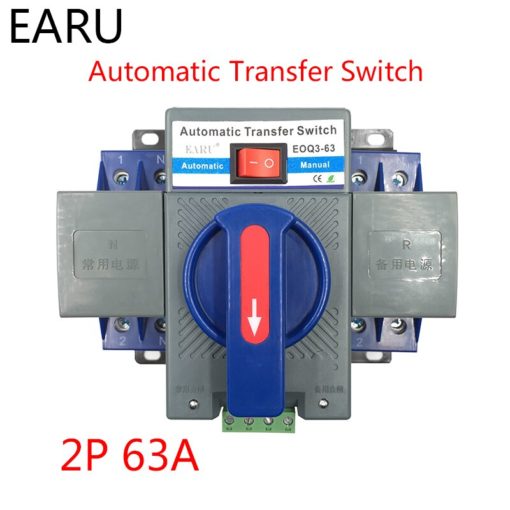 2P-63A-230V-MCB-Type-Dual-Power-Automatic-Transfer-Switch-ATS-ATSE