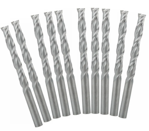 Double Flute spiral cutter 3.175 x22 45l- Each