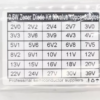 300pcs 30 Values 0.5W 2V0-39V DO-35 Zener Diode Kit