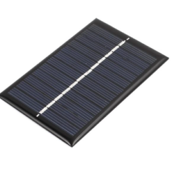 90mm x 60mm 0.6 Watts 6 Volts Polycrystalline Solar Cell Panel Module Black