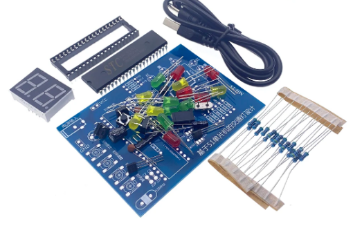 MHT5 Traffic Light Controller Electronic DIY Kit STC89C52 51 Single-Chip Microcomputer