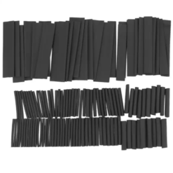 127pcs Black Weatherproof Heat Shrink Sleeving Tubing Tube Kit