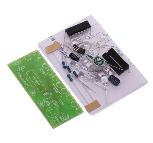 CD4017 LED Voice Control Electronic Fun DIY Kit