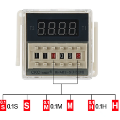 DH48S-S H5CN CKC TINNER Repeat Cycle Timer 24-240VAC/DC