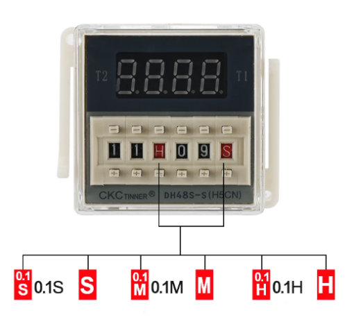 DH48S-S H5CN CKC TINNER Repeat Cycle Timer 24-240VAC/DC