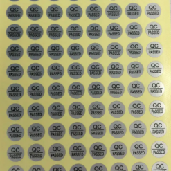 96 PCS 10MM Diameter QC Passed Stickers  Silver Waterproof Adhesive