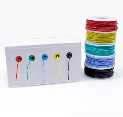 26AWG Wire Flexible Silicone Hookup Insulated 5 Color Cable