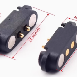 Magnetic connector pogopin male and female socket