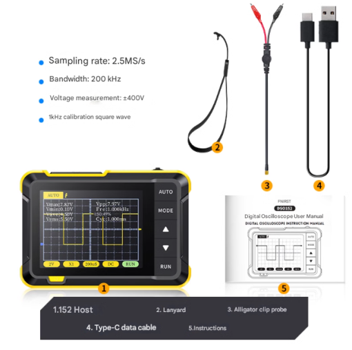 FNIRSI Handheld Mini Digital Oscilloscope  DSO152