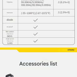 Alternative view of DMC-100 Clamp-on Voltage and Current Meter